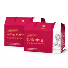 일등네이처 유기농 비트즙 무첨가 혈액순환 레드비트 주스, 80ml, 60개