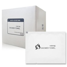 일회용샤워타월 여행용 500개, 흰색, 1개입