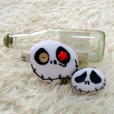 할로윈 스크림 브롯치 2개세트 DIY인형, 1개