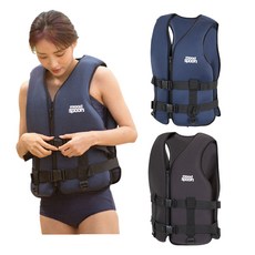 무드스푼 네오프렌 라이프자켓 부력보조복 구명조끼 남여공용, 무드부력복_블랙_L, 1개