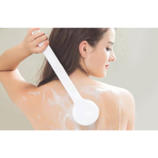 랄드 롱핸들 바디 브러쉬 등드름 거품 잘 나는 미세모 등밀이, 1개, 클린화이트, 1개입