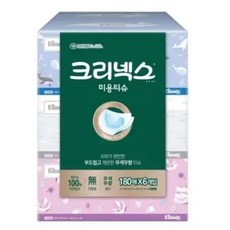 크리넥스 각티슈 무색무향 180매, 6개입, 1개