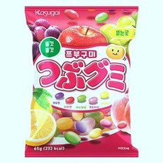 카슈가이 쯔부구미 (빨강) 65g X 6입 신기한 젤리 맛있는 신맛 과일맛 유튜브 먹방