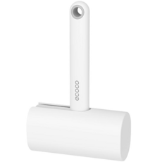 【ECOCO】意可可手持黏毛器 強力黏塵紙 滾筒刷 衣服除毛 卷毛刷, 1個, E2397白色