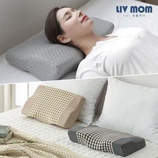 리브맘 3D 메모리폼 경추베개, 02.누빔화이트, 1개