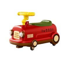 兒童花生造型滑行車 1-3歲 萬向輪音樂玩具, 紅色 音樂燈光, 1個