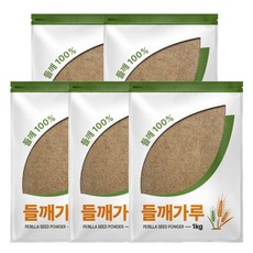 그대로푸드 껍질째 들깨가루 (탕용), 1kg, 5개