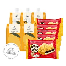 빙그레 떡붕어싸만코 미니 찰떡을 넣어 쫀득함 UP~ 마법의 망고 망고바나나스무디 달콤함과 상큼함을 동시에 잡은 아이스크림 총 24개입, 24개, 150ml