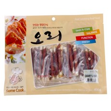 홈쿡 (오리)다이어트 안심 껌말이 400g 애견간식, 1개