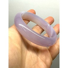 天然冰種星光粉玉髓 59mm 寬厚版手鐲, 1個