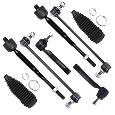 SCITOO 8개 세트 전면 서스펜션 키트 외부 내부 타이로드 엔드 및 조향 부트 2007-2012년 닛산 센트라 스웨이 바 링크