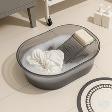 대나무 빨래판 50cm 속옷세탁망 빨래판대야