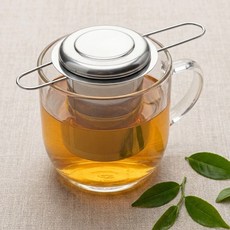 투데이리빙 스텐 인퓨저 접이식 차거름망 미니 뚜껑 차망 거름망 스트레이너 보리차망, 1개