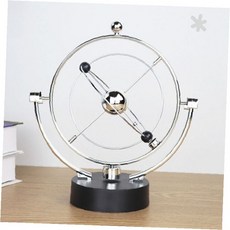 책상 위 장식용 물리 진자 운동 장치 뉴턴 요람 회전 균형 추 인테리어 소품, 회전형진자운동-단품