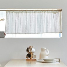 모던하우스 뉴아이비 크로쉐 봉집형 바란스커튼 138x44-BL4925006