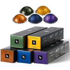 (리빙스쿨)네스프레소 정품 캡슐 버츄오 에스프레소 베스트 5종, 50캡슐