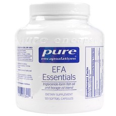Pure Encapsulations EFA軟膠囊, 1罐, 120顆