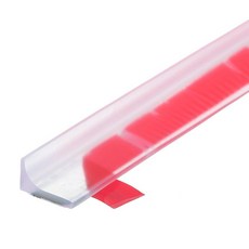 uxcell 39 접이식 샤워 배리어 스톱퍼 물보라 가드 블로커 39L×0.8W×0.5H 욕실 주방 습기와 건조를 분리하는 용도 클리어