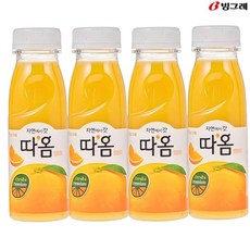 (대영) 빙그레 따옴 오렌지주스, 235ml, 4개