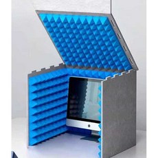 미니 방음부스 녹음실 가정용 노래방 스튜디오 방송형, 1개, 상세페이지 참고