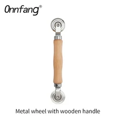 스크린 설치 도구 금속/나일론 스크린 도어 및 창 설치 핸드 크랭크 스플라인 롤러 홈 도구, 02 Metal wheel