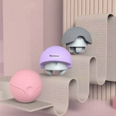 마사지 볼 피트니스 요가 운동 지압 볼 헬스 근막이완 스트레칭 폼롤러 발바닥 스포츠 종아리 휴대용, 퍼플