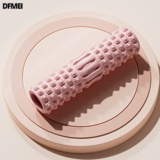 DFMEI 肌肉放鬆泡沫滾軸非瘦腿按摩狼牙棒筋膜球瑜伽柱琅琊棒滾輪按摩器, 1個, 瑜伽柱【粉色30釐米】