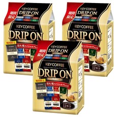 키커피 드립 온 버라이어티 팩, 3개, 8g, 12개입