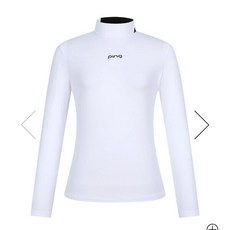 핑 여성 솔리드반목 인어긴팔티셔츠 121D3TI051_WH_YS 2699024