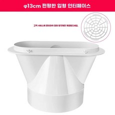 듀얼덕트 틈새막이 안쪽 여닫이 창문 간편설치 이동식에어컨 비닐 지퍼형, L. 3cm 플랫 입 인터페이스