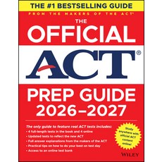 (영문도서)The Official ACT Prep Guide 2026-2027: Book + Online Paperback, Wiley, English, 9781394405510