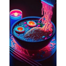 네온 나이트 시티 풍경 80 년대 레트로 사이버 펑크 자동차 포스터 방 미적 그림 캔버스 인쇄 홈 아트 벽, 40x60cm No Frame