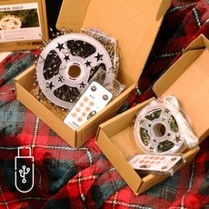 USB 전구페이지, LED지네전구 - USB형, 01_USB 지네전구 600구 블랙선웜, 1개, _