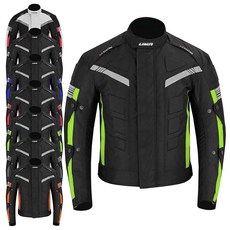 SAGA MOTO 남성용 오토바이 재킷 방수 CE 아머 바이커용 코트 (미국 알파 미디엄 레귤러 그린) 329508, M, 초록색