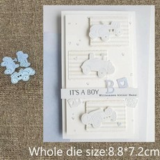 디자인 공예 금속 스텐실 몰드 커팅 다이 자동차 장식 스크랩북 컷 앨범 종이 카드 엠보싱, 1개