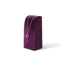 Yinbeini Arcuate 벨벳 목걸이 디스플레이 스탠드 긴 체인 펜던트 및 초커용 업라이트 주얼리 홀더 6가지 색상 옵션 (블루 S), S, 퍼플