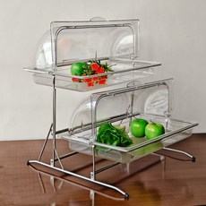 디저트스탠드 투명 케이크돔 다층 케이크받침대 과일 디스플레이 진열대 홈카페 파티용 우드트레이 접시 플레이팅, 1개, 1/1x10CM 높은 접시+뚜껑