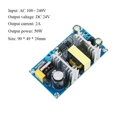 다운 24V 110V 보드 220V 전원 12V 스텝 AC 장치 모듈 스위칭 변압기 공급 230V, 01 AC to DC 24V 2A 50W, 01 110-250 볼트, 1개