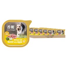 Les Champs 香榭 全齡犬香榭狗罐頭, 香嫩兔肉 + 蘋果, 100g, 10個