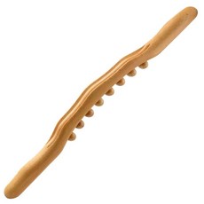 櫸木撥筋棒 經絡疏通按摩刮痧棍 按摩腹部頸椎肩頸按摩棒, 八珠櫸木+180ml艾草精油, 1個