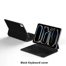 아이패드 프로 13 11 M5 2025용 매직 키보드 스마트 마그네틱 케이스 아이패드 M5 프로 11 13인치 M4 태블, 03 English-Hebrew, 01 Black, 02 iPad Pro 11 M5 2025