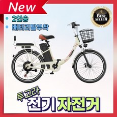 투고라 2인승 전기자전거 뒷자석 탈부착베터리 전동 어린이집 등하원 출퇴근 배달, 2. 20인치/접이식/베이지(권장 150~165cm), 경량스틸