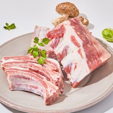 친절정육점 수입 등갈비 로인립(쪽갈비용)1kg+1kg (총2kg) 캠핑고기, 2개