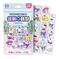 아텍스 유아용 산리오 캐릭터즈 썸머향패치 날벌레 기피제 대용량 160p 세트, pink+yellow+purple혼합색상, 2개
