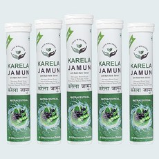 Vayu Wellness Karela Jamun Effervescent Tablets Support for Healthy Blood Sugar Levels | 20, 6개, 20정
