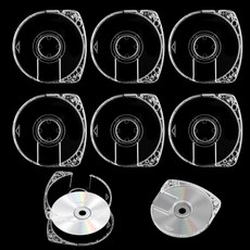 UMD 교체용 6Pcs DVD CD 케이스 5mm 더블 클리어 게임 디스크 보관 PSP 1000 2000 3000용 쉘, Clear