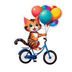 [ 1153964 ] 귀여운 헬로 키티 풍선 장식 비닐 스티커 데칼 만화 디자인 그래픽 - 창문 자동차 트럭용 벽 노트북 셀 트럭