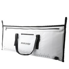MARJAQE 釣魚包 保溫防水 手提 帶刻度, 白色