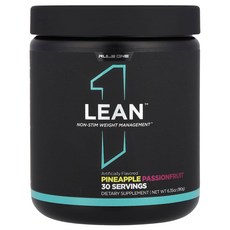 룰원 프로틴 Lean 비자극성 체중 관리 파인애플 패션프루트 180g(6.35oz) RUL-00414, 1개, 180g