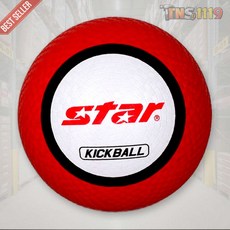 티엔에스 킥볼 빨강 스타 CB86904 학교 체육 안전공 1개